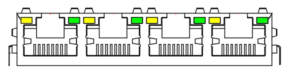 Ethernet FMC Max RJ45 LEDs
