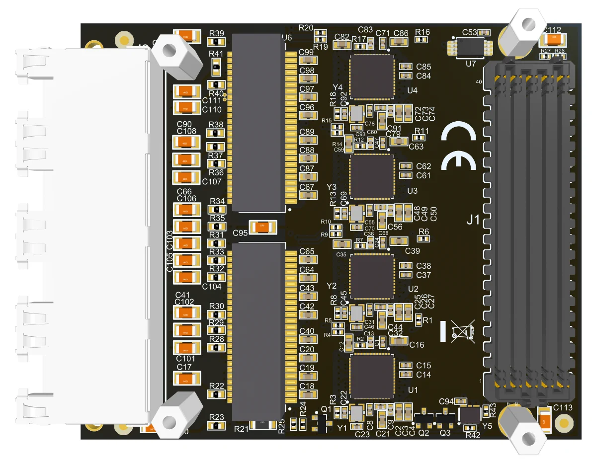 Robust Ethernet FMC top